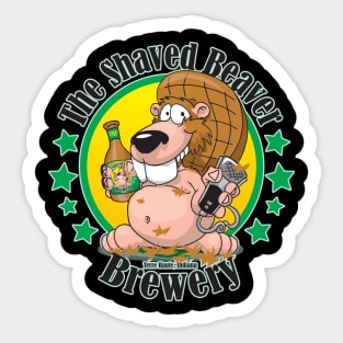 Shaved Beaver Brewery Sticker